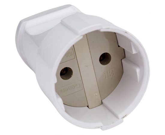 Разборная розетка General Lighting Systems GRV-S-10-R-W-IP20 10А круглая, б/з белая IP20 Рас. 470500 – изображение 4