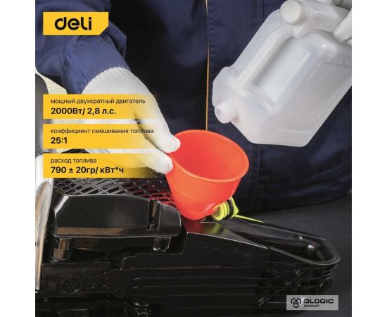 Цепная бензопила DELI dl585020 103028 – изображение 4