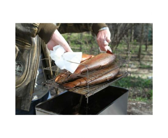 Универсальная коптильня Camping World Gurman размер L, 2 яруса 138206 – изображение 5