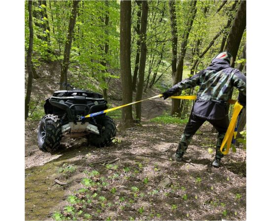 Динамическая стропа Goodyear рывковая, с шаклом, 10 тонн, 8 метров GY004013 – изображение 8