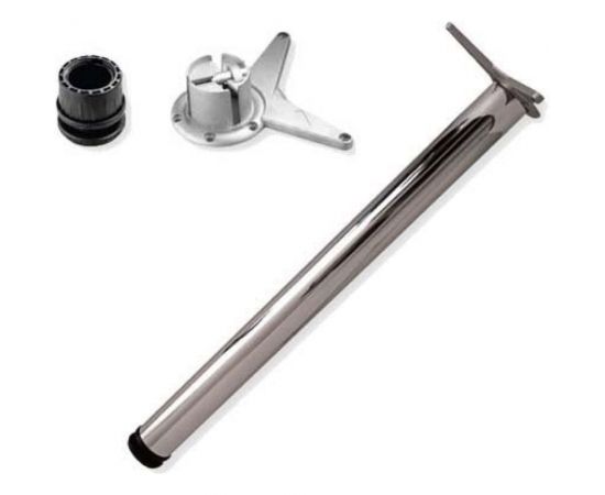 Ножка для стола MFK-TORG 110 см, хром, крепление усы 4501 Н-110 Х 