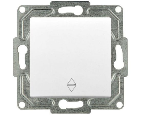 1-клавишный переключатель GUNSAN Eqona белый 16401100-250107 