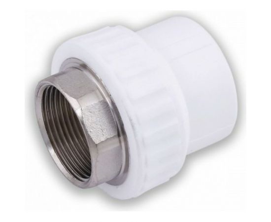 Комбинированная муфта VALFEX PP-R белая, под ключ, 40х1 1/4 дюйма ВР 10134040 127-0245 