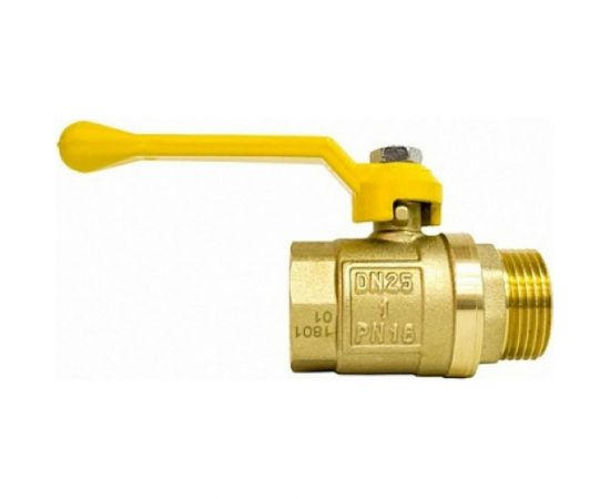 Шаровой кран STI для газа Ду15 Ру16 муфтовый (штуцер-муфта) рычаг D170-00046 