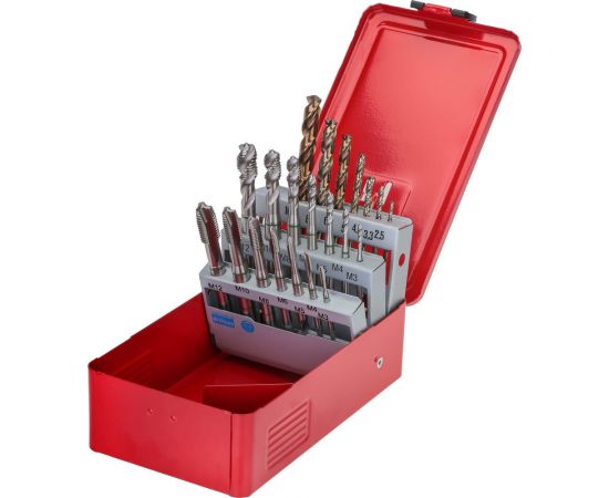 Набор машинных метчиков Ruko M3-M12 мм HSSE-Co5 21пр 245054 