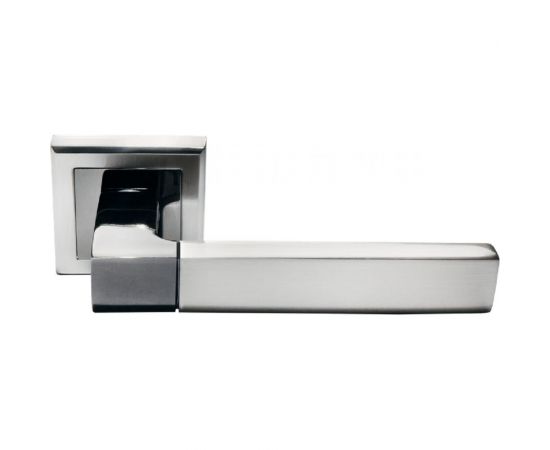 Дверная ручка MORELLI ""Fukoku"", цвет-бел. никель/черн. никель MH-28 SN/BN-S 9010558 