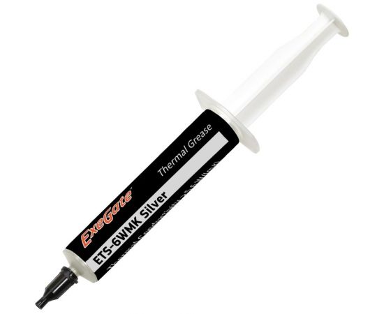 Термопаста ETS-6WMK Silver (5,6 Вт мК, 30 г, шприц с лопаткой) ExeGate 282349 