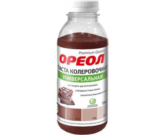 Универсальная колеровочная паста ОРЕОЛ шоколад (22), 100 мл 4784 
