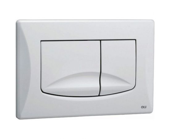 Кнопка смыва OLI RIVER DUAL механическая двухрежимная, белый 638501 