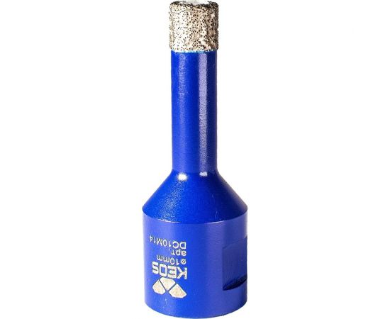 Коронка алмазная по керамограниту PRO 10 мм, M14, с воском KEOS DC10M14 – изображение 2