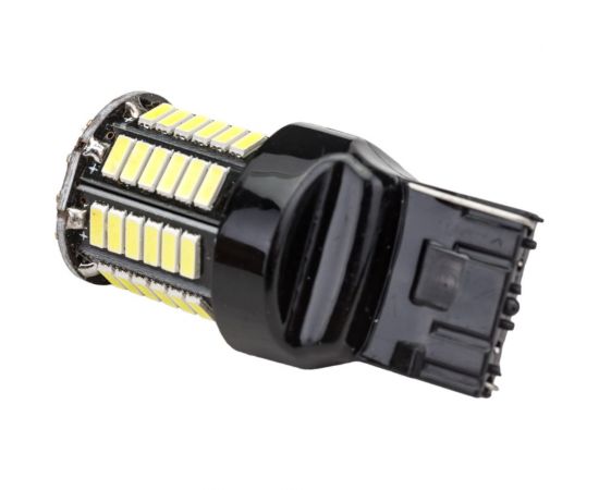 Автолампа диод SKYWAY T20 W21W 66 SMD 1-контурная, белая S08201399 – изображение 2