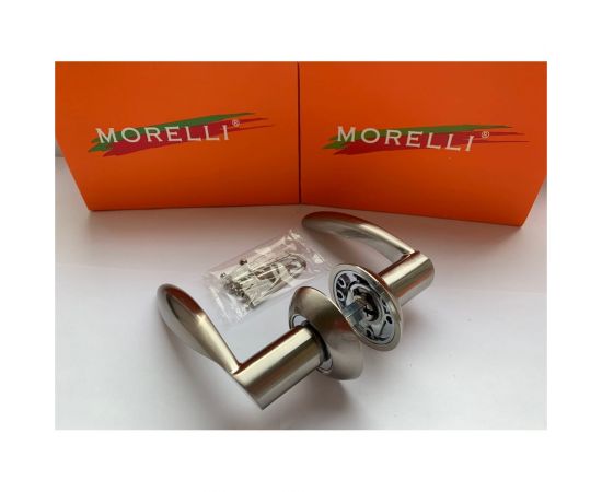 Дверная ручка MORELLI ""Портал"" MH-07 SN, цвет - белый никель 9010586 – изображение 2