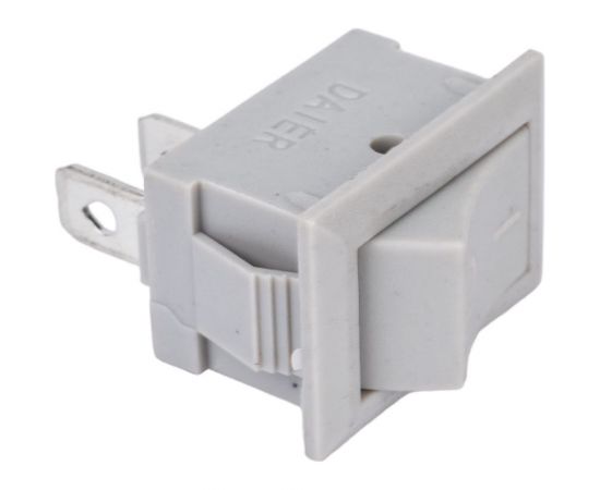 Клавиша Nord-Yada 250V 6А Mini серая (2контакта) ON-OFF (2шт в упаковке) 905470 – изображение 2