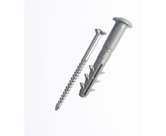 Дюбель с ударным шурупом Крепежные системы МВИС дюбель-гвоздь с усами, 6x60 мм, полипропилен, буртик, 100 шт. ДБМ0660Б – изображение 2