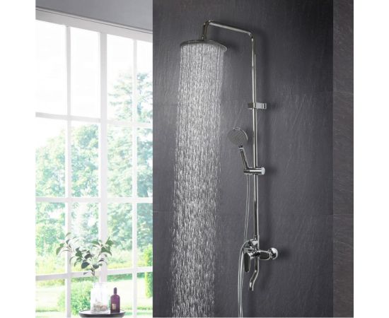 Душевая система MIXLINE ML2416 смеситель 40К, излив + лейка + душевой шланг + тропический душ 546107 – изображение 2