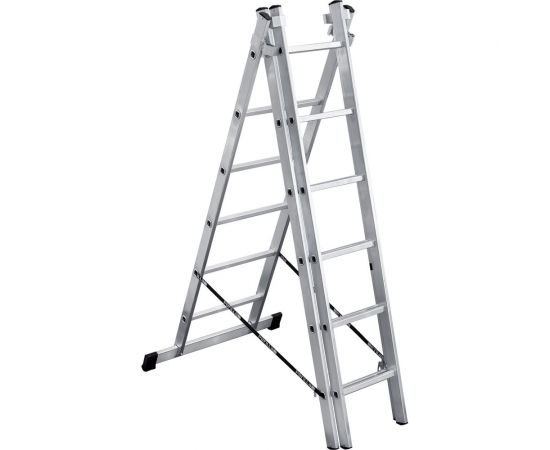Алюминиевая 3-секционная лестница UFUK 3х6 ступеней 411306 – изображение 2