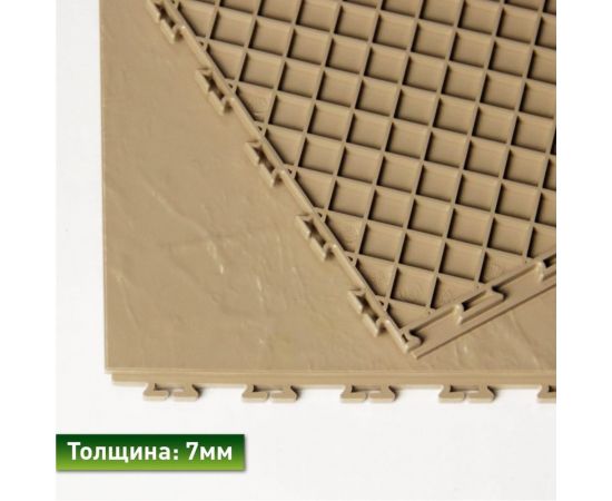 Модульное покрытие ПластФактор veropol stone 7x500x500 мм, ral 1019, 9 шт. 4630027112965 – изображение 2