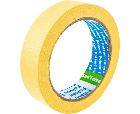 Малярная лента FOLSEN желтая, 60C, 25мм x 35м 0213525 – изображение 2