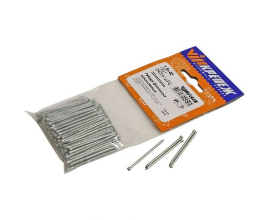 Финишные гвозди vipкрепеж оцинкованные, 1,8x40 мм, 120 шт. 24204 VIPS – изображение 2