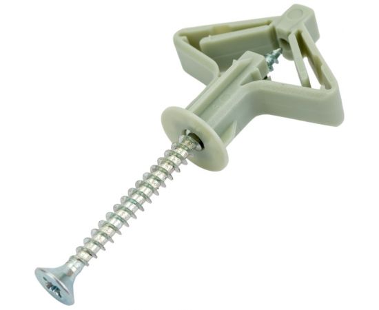 Дюбель анкер Невский Крепеж Бабочка полипропилен 10x50 + ШУЦ 4x60 4 шт. 814289 – изображение 3