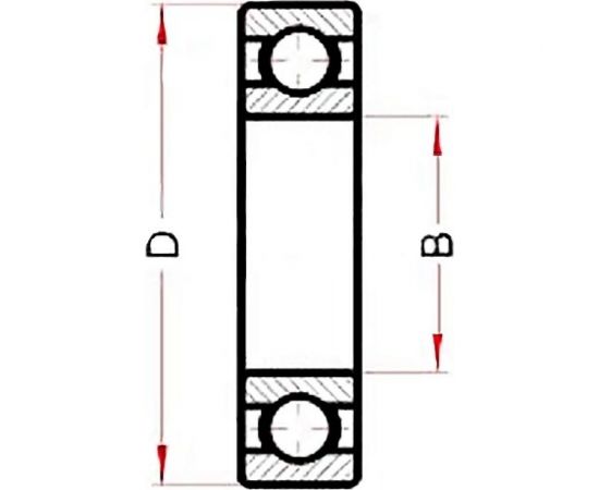 Нержавеющий подшипник ISKRA 6206 BSS 2RS 6206BSS2RS-ISKRA – изображение 3