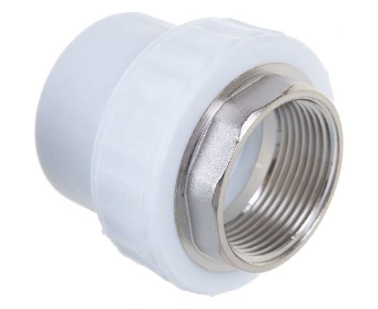 Комбинированная муфта VALFEX PP-R белая, под ключ, 40х1 1/4 дюйма ВР 10134040 127-0245 – изображение 3