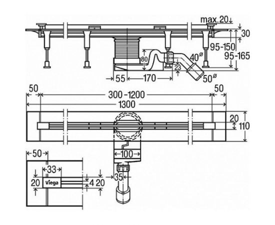 Душевой лоток VIEGA Advantix Vario 704360 – изображение 3
