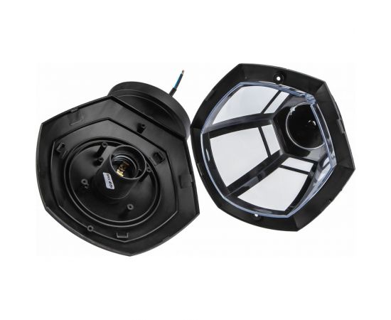 Садово-парковый светильник ЭРА 6 граней, черный, настенный, вниз Б0051188 – изображение 3