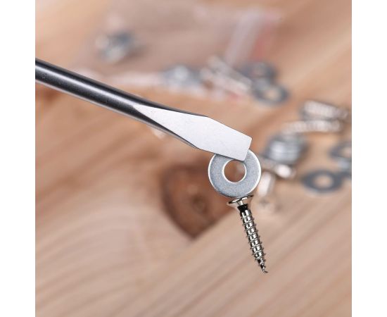 Шлицевая отвертка DELI DL6361251 6x125мм (магнит, TPR+PP ручка) 98354 – изображение 3