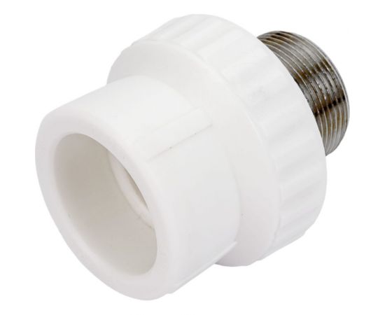 Комбинированная муфта VALFEX PP-R белая, под ключ 50х1 1/2 дюйма НР 10135050 127-0253 – изображение 3