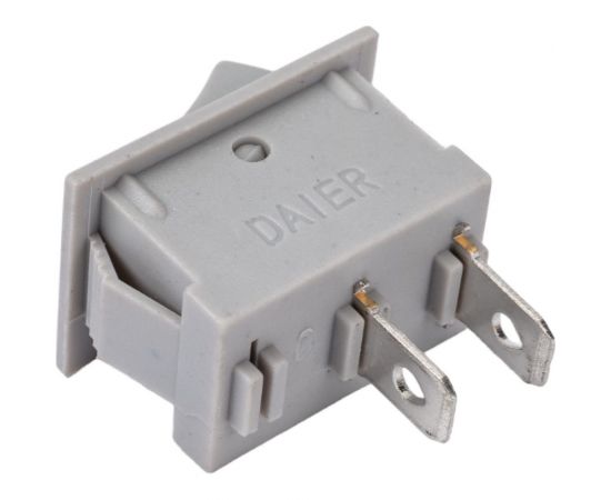 Клавиша Nord-Yada 250V 6А Mini серая (2контакта) ON-OFF (2шт в упаковке) 905470 – изображение 3