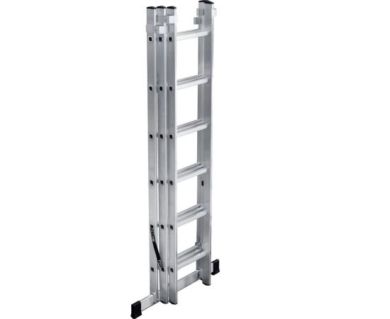 Алюминиевая 3-секционная лестница UFUK 3х6 ступеней 411306 – изображение 3