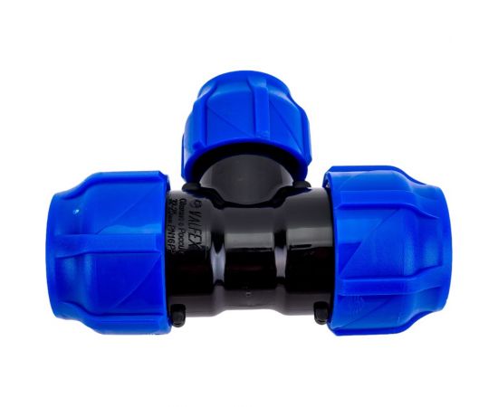 Компрессионный переходной тройник VALFEX ПНД, 32-25-32 1210012322532 – изображение 4