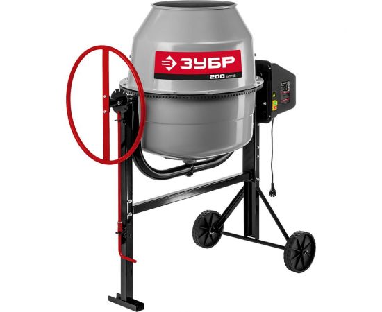 Бетономешалка ЗУБР 200 л БМЧ-200 – изображение 4