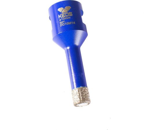 Коронка алмазная по керамограниту PRO 10 мм, M14, с воском KEOS DC10M14 – изображение 4