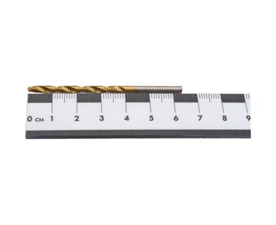 Сверло по металлу (10 шт; 3.2 мм; Р6М5; покрытие титан+кобальт) vertextools 666-03,2 – изображение 4