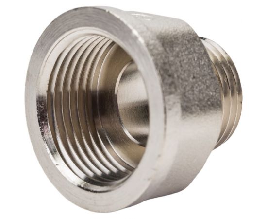 Переходник DOUBLE-LIN резьбовой, латунный вр/нр 3/4""-1/2"" LL6124 (3/4""x1/2"") – изображение 4