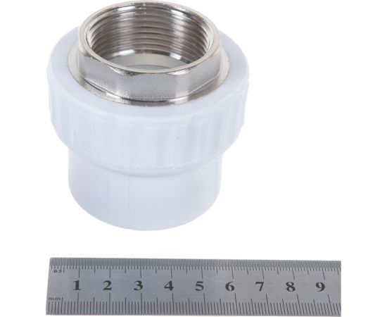 Комбинированная муфта VALFEX PP-R белая, под ключ, 40х1 1/4 дюйма ВР 10134040 127-0245 – изображение 4