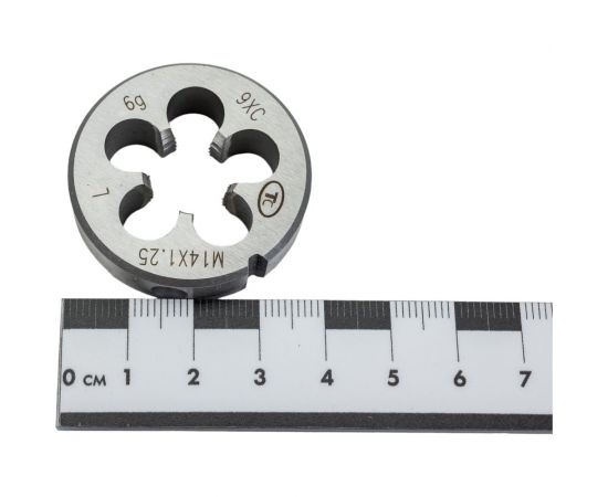 Метрическая плашка М14.0х1.25, /LH/ левая 9ХС ТехноСталь t245062 – изображение 4