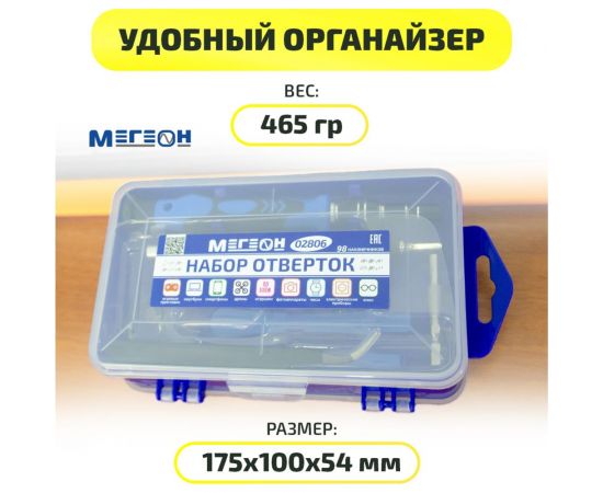 Набор отверток МЕГЕОН 02806 к0000033685 – изображение 5