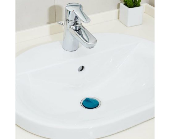 Пробка для ванн, раковин Профитт диаметром 45 мм, голубая 2226407 – изображение 5