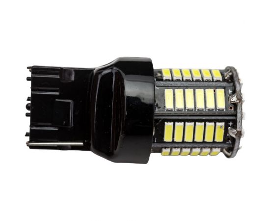 Автолампа диод SKYWAY T20 W21W 66 SMD 1-контурная, белая S08201399 – изображение 5