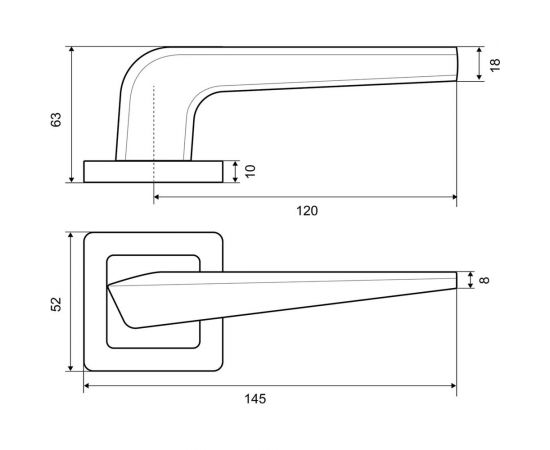Дверная ручка Palladium Meteor PD УТ-00000545 – изображение 5