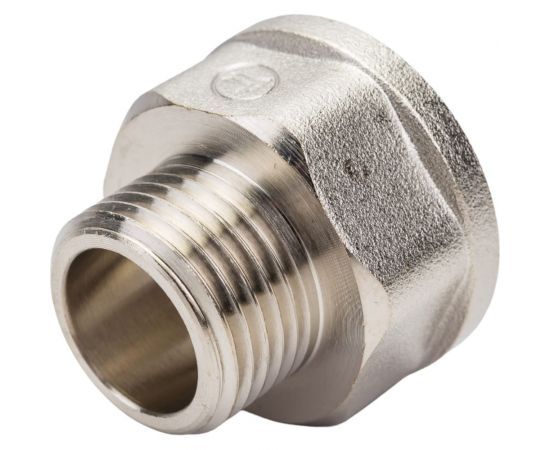 Переходник DOUBLE-LIN резьбовой, латунный вр/нр 3/4""-1/2"" LL6124 (3/4""x1/2"") – изображение 5