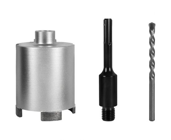 Коронка алмазная Профи по бетону 68 мм, SDS-plus, безударная, 4 сегмента высотой 10 мм ПРАКТИКА 908-238 – изображение 6