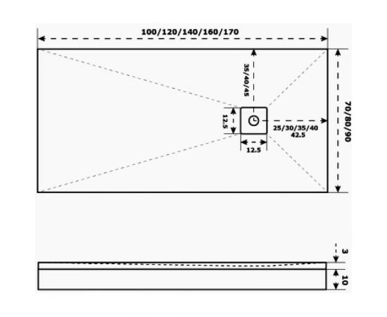 Литьевой поддон Good Door Essentia белый 1200x900 ЛП00083 – изображение 6