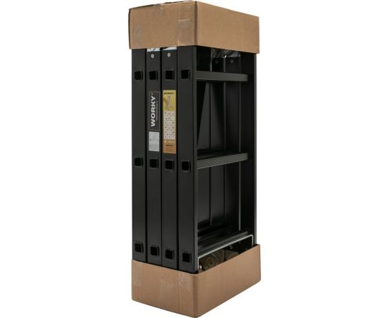 Лестница-стремянка 4x3 трансформер WORKY profi black с помостом, высота 3.7 м ARD257748 – изображение 8