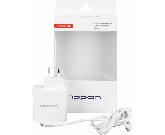 Блок питания IPPON CW61E автоматический, 61W, 20.2V-50V 3A, от бытовой электросети, 1 штука в упаковке 1402834 – изображение 10