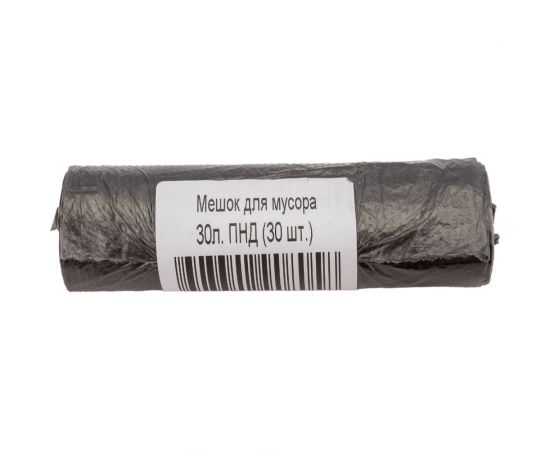 Мешок для мусора 30 л, ПНД, 30 шт в рулоне ООО Дом Плёнки Самара 4603302908058 