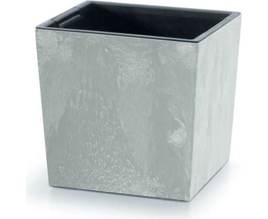 Кашпо с вкладышем Prosperplast DURS300LE 422U Кашпо URBI SQUARE LOW EFFECT 295х295х295 мм, бетон 067037 